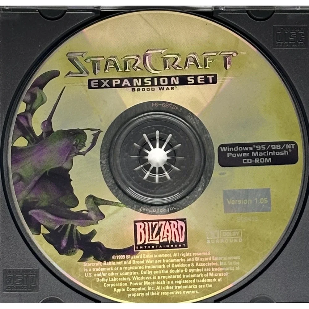 Starcraft: Brood War Expansion Set PC CD-ROM,‎ Blizzard 1998